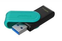 KINGSTON 128GB DTXS/128GB USB 3.2 Gen1 DataTraveler ExodiaS (Black/Turquoise) Flash Bellek - 1